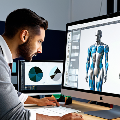 Home 14 Virtual Fashion Design Studio**
A fashion designer, fully clothed in professional attire, working on a 3D garment design on a large computer screen in a bright, modern design studio in Milan. The studio has fabric samples and design sketches scattered around. Focus on the intricate details of the virtual garment on the screen. Safe for work, appropriate content, family-friendly, perfect anatomy, correct proportions, well-formed hands, natural pose, high resolution, professional lighting, realistic textures.
**