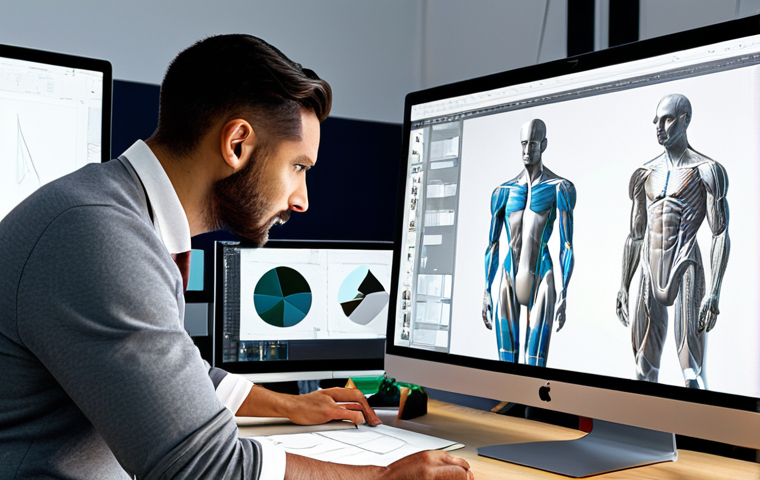 Virtual Fashion Design Studio**

A fashion designer, fully clothed in professional attire, working on a 3D garment design on a large computer screen in a bright, modern design studio in Milan. The studio has fabric samples and design sketches scattered around. Focus on the intricate details of the virtual garment on the screen. Safe for work, appropriate content, family-friendly, perfect anatomy, correct proportions, well-formed hands, natural pose, high resolution, professional lighting, realistic textures.

**